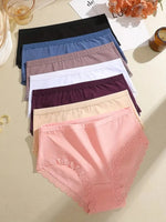 4Pcs/Set Women's Cotton Briefs Women Seamless Panties Solid Color Breathable Underwear Female Low Waist Soft Lingerie S-XXL