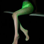 Gothic Harajuku Punk Long Stockings Women Mesh High Tights Lolita Luminous Socks Sexy Pantyhose