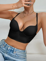 Sexy Women's Strapless Invisible Backless Dress Bra Deep V and Underwire Push up Bra Comfort underwear Women's Lingerie
