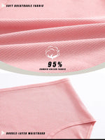 3Pcs women cotton High Waist underwear breathable Striped Panties Female Plus Size Solid Color Briefs comfortable Lingerie S-XXL