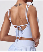 Women Tracksuit Yoga Set 1/2PCS Gym Set Bra Sports Anti Shorts Skirt Workout Sportswear Running Vest Gym Wear Athletic Suits New