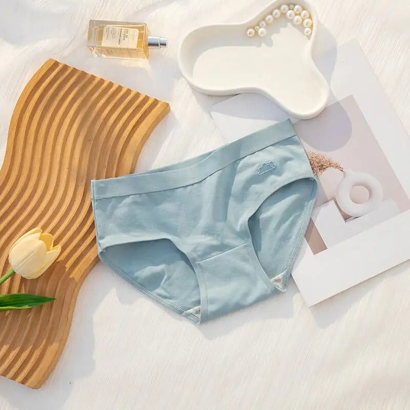 3Pcs Women's Cotton Underwear Panty Cute Sexy Panties Female Seamless Underpants Solid Color Panty Intimates Women Lingerie S-XL