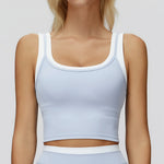 Color Blocked Fitness Bra Workout Tops Gym Underwear Fitness Sports Bras Athletic Sport Bra Women Backless Gym Yoga Crop Top