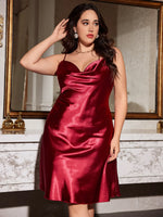Plus Size Ice Silk Suspender Skirt Spring and Summer Sexy Printed Simple Pajamas Women's Home Wear Pajamas Nightgown Sleepwear