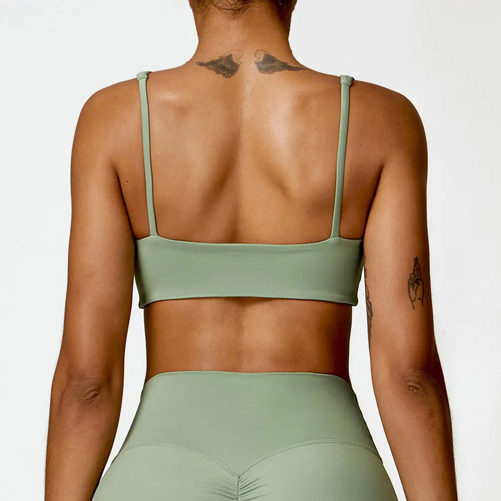 Women Underwear Sports Bras For Fitness Yoga Running Jogging Gym Wear Stretch Padded Sling Sport TopAthletic Vest Yoga Bra