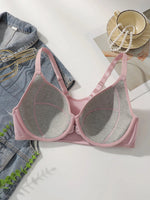 Plus size New Sweet Pink Front Button Underwear Sexy Gathering Large Size Underwear Easy to Wear and Take Off Lingerie MR3022