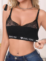 Wireless Front Open Nursing Bra Soft Lace Breathable Ultra Thin Maternity Breastfeeding Bra Maternal Support For Pregnant Women