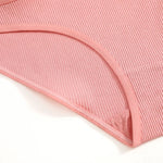 3Pcs Sexy Cotton Double Letter Belt Briefs Women's Panties Hollow Out Intimate Underpants Solid Color Fashion Underwear S-XL