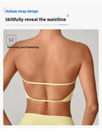 Women Strapless Sports Bra Gym Top Quick-Drying Yoga Clothes Women Tube Top Fitness Chest Wrap Underwear Workout Bra Female
