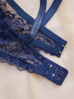 3PCS Lace Women's Underwear Set Sexy Mesh Lace Push-Up Bra Stylish Comfy Underwire Lingerie Bra for Women