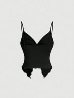 Women's Casual Twist Front Crisscross Solid Color Crop Top Sexy Backless Slim Fit Sleeveless Camisole Streetwear 2025 Summer
