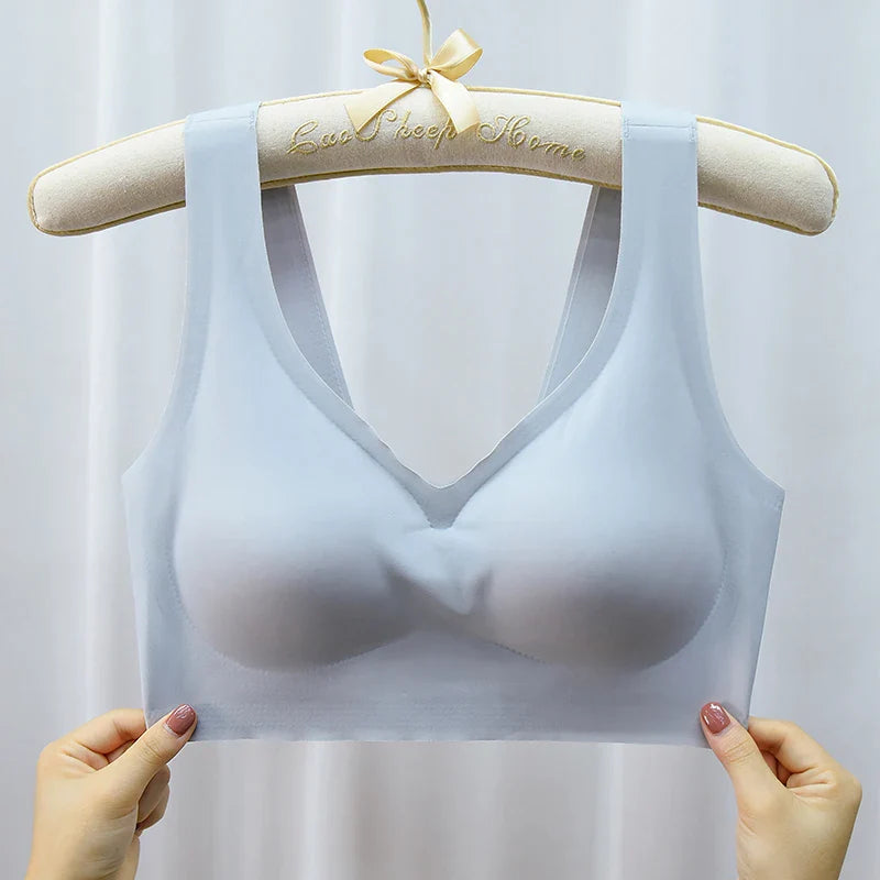 M-7XL Seamless Sport Bra Push Up Bra for Women Wireless Comfort Underwear Sport Brassiere Femme Plus Size Bralette Sexy Lingerie