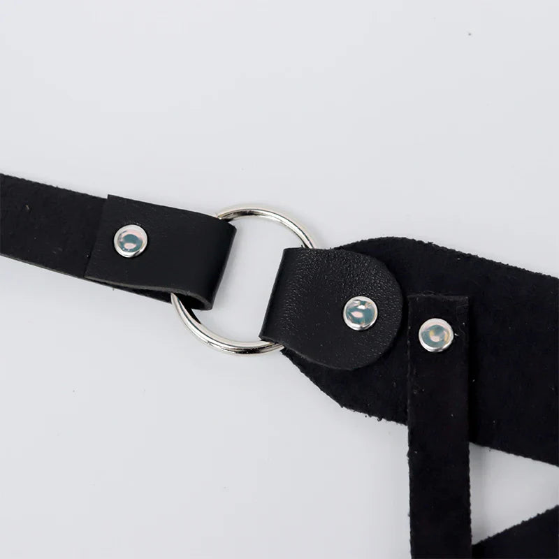 Cosplay Exotic Leather Mask Women Men Games Half Face Mask BDSM Bracelet Adjustable For Couples Bondage Set Adult Toys Supplies