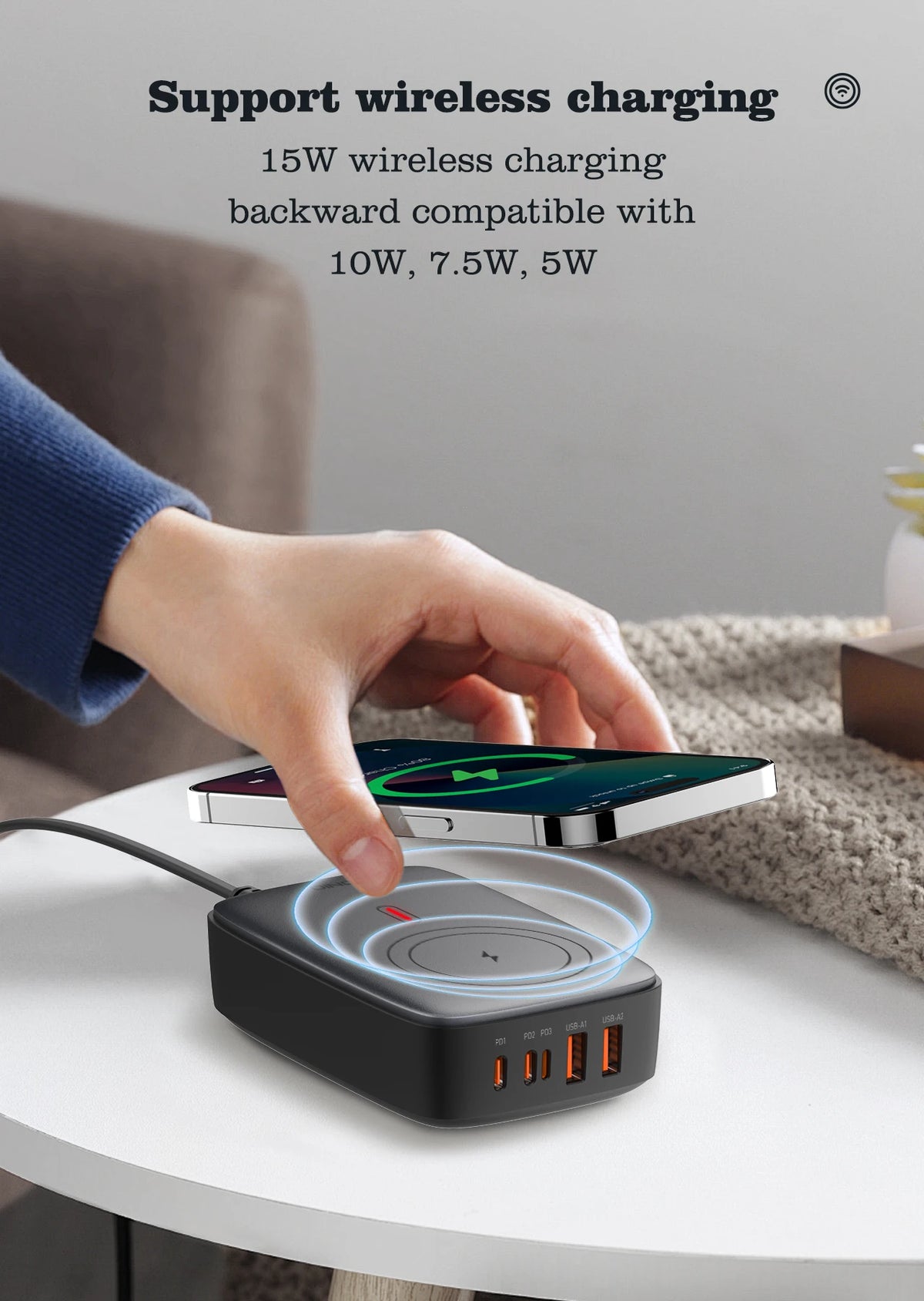 LDNIO 140W Fast Charger With Magsafe Wireless Charger For Iphone 16 15 14 13 12 Pro Max Phone/Laptop/iPad Usb fast Chargers
