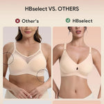 Women's Jelly Bra No Steel Ring Seamless Gathered Support 3 Pack Nylon Fabric Adjustable Shoulder Strap Invisible Cup Type