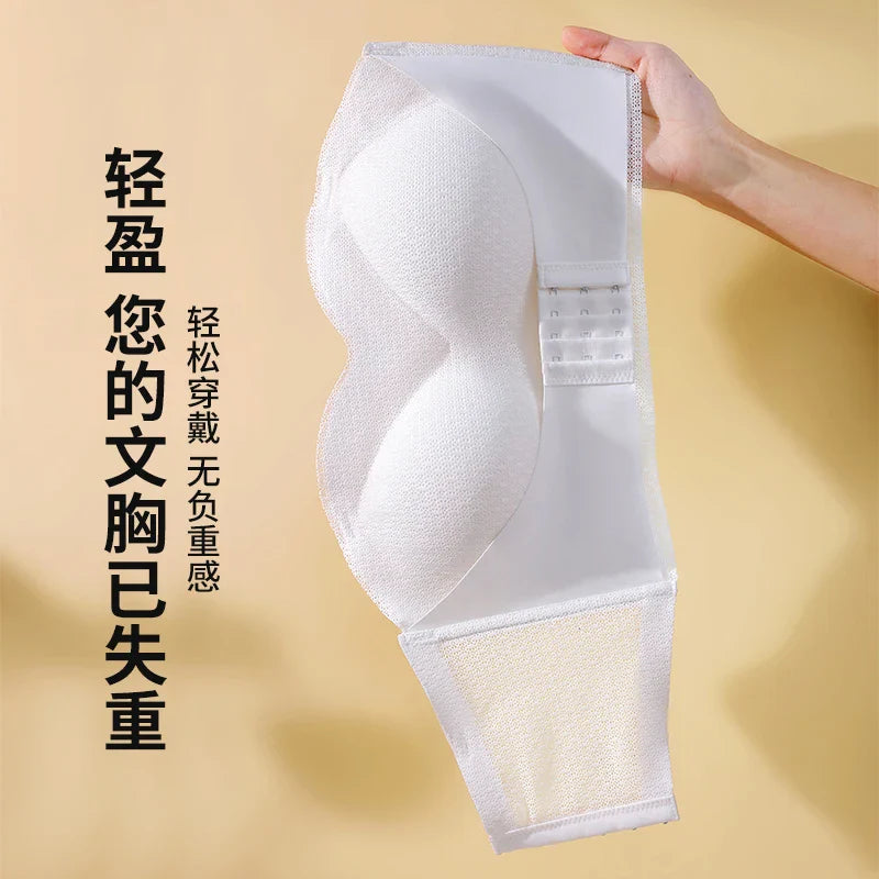 Sexy Push Up Bra Front Closure Strapless Underwear for Women Plus Size Invisible Brassiere Wireless Breathable Female Lingerie
