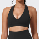 Hearuisavy Summer Women Sports Bra Pilates Yoga Bra Gym Underwear Running Shock Proof Breathable Quick-Dry Fitness Top For Girls