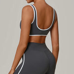 Breathable Sports Underwear Anti-Sweat Fitness Top Women Yoga Bra Shockproof Crop Top Push Up Running Sport Bra Gym Workout Top