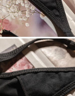 Ice Slik Low Waist Girls G String Leopard Flower Women Panties Sexy Briefs Thong T-back Underwear Female Lingerie Size S-XL