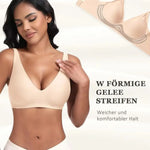 Women's Deep V Seamless Wire-Free Bra Plus Size Solid Color 3/4 Cup Thin Bra Comfortable Push-up Bra Underwear