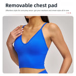 Seamless Sports Bra Women Shockproof Fitness Tops Push Up Gym Crop Top Brassiere Sport Bras Gym Workout Top Breathable Yoga Bra