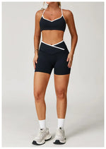 Sportswear Woman Gym Sports Bra Shorts Leggings 2 Piece Set Workout Naked Feeling Seamless Female Fitness Clothing Tracksuits