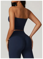 Strapless Yoga Vest for Women Underwear Sexy Beautiful Back Sports Bra for Women's Gym Shock-absorbing Quick Drying Fitness Top