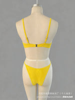2026 Sexy Sheer Splicing Bikini Women Swimwear Female Swimsuit Two-pieces Bikini set High Leg Cut Bather Bathing Suit Swim