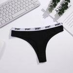 6Pcs/Set Women Thongs Cotton Panties Plus Zise Underwear Sexy G-String Low Waist Briefs Underpants Comfortable Lingerie S-XL