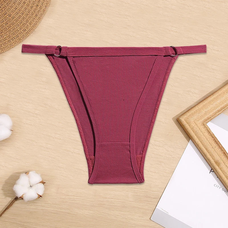 Women Low-Rise Bikini Panties M-2XL Cotton Underwear Ladies Comfortable Briefs Female Soft Underpants Female Sexy Lingerie 2023