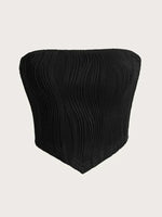 Sexy Off The Shoulder Tube Top Women Summer 2024 Solid Rib Knit Strapless Sleeveless Backless Crop Top Streetwear Y2K