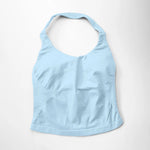 NCLAGEN Gym Halter Top Woman longline strappy tank Padded yoga clothing Fitness workout Running Activewear pilates clothes