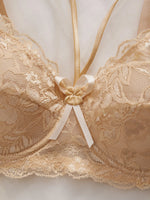 5PCS Lace Women's Underwear Set Hollow-out Lace Push up Bra Bow Breast Lift Band Sexy Bras Women Lingerie