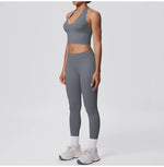 2pcs Yoga Set Gym Outfits Clothes Athletic Wear Yoga Suits For Women Fitness Set Tracksuits Sports Bra Gym Leggings Sportswear