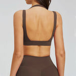 Workout Clothes Woman Gym Top Breathable Sports Bra Fitness Trainning Shoulder Strap Yoga Bra Outdoor Jogging Push Up Underwear