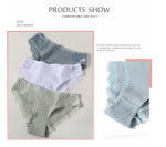 New 3Pcs/set Women's Cotton Panties M-2XL Women Patchwork Lace Underwear Sexy Low Waist Briefs Ladies Comfortable Underpants