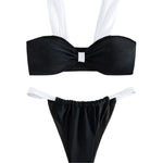 2026 Solid Thong Brazilian Bikinis Swimwear Women SwimsuitBlack White Bikini Set Bathing Suit Female Summer Beach Wear Biquini