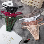 Lace Women Panties G String Sexy Thong Seamless Underwear T Back Transparent Low Waist Girls Briefs Underpants Plus Size S-XL
