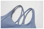 Women Sports Bra Back Cross Top Push Up Fitness Yoga Bra Underwear Sport Tops For Women Breathable Running Vest Bralette Gym Bra