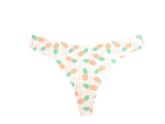 3Pcs Women G-string Seamless Sweet Fruit Thongs Low-waist Panties Ladies Soft Cute Thongs Female S-XL T-Back Panties Underwear