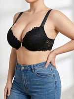 Lace Women's Bra Breast Cover Summer Thin Cup Underwear Plus Size Adjustable Push Up Bras Undewire Sexy Lingerie