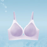 Ultra-thin Ice Silk Seamless Underwear Women's Small Breast Gathering Wireless Breast-Reducing Cooling Beautiful Back Bra