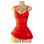Ladies Sexy Lingerie Bra Erotic Set Transparent Deep V Lace Nightdress Women's Delicate Dress Summer Backless Hot Underwea Set