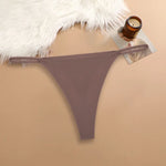 10Pcs Seamless Thong Women Thin Strap Low Waist High Flexibility Panties Sexy Underwear Ladies Briefs T-back Comfortable Women