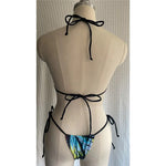 Sexy 4 Colors Printed Halter Padded Bikini Female Swimsuit Women Swimwear Two-pieces Bikini set Bather Bathing Suit Swim K4910