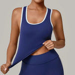 Sports Underwear Women's Sports Strappy Top Yoga Vest Fitness Tank Top Gym Beautiful Open Back Bra Running Workout Halter Bra