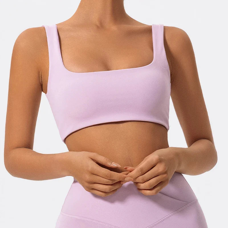 Hearuisavy Summer High Quality Sports Bra Push Up High Impact Gym Underwear Women Breathable Yoga Clothes Fitness Workout Top