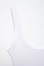 Women's Skinny Ribbed O-Neck Bodysuits with Straps Snap-Button Sexy Fashion Playsuits Comfortable Stretchy Female Clothing