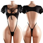 Sexy Lingerie Women Crotchless Hollow Pajamas Erotic Costume TeddyBackless Office Exotic Outfit Role Play Bondage Underwear
