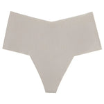 Ice Silk Women Panties Sexy Thong Briefs Yoga Seamless G String Quick Drying Underwear Simple Mid Waist Traceless Thin Sports